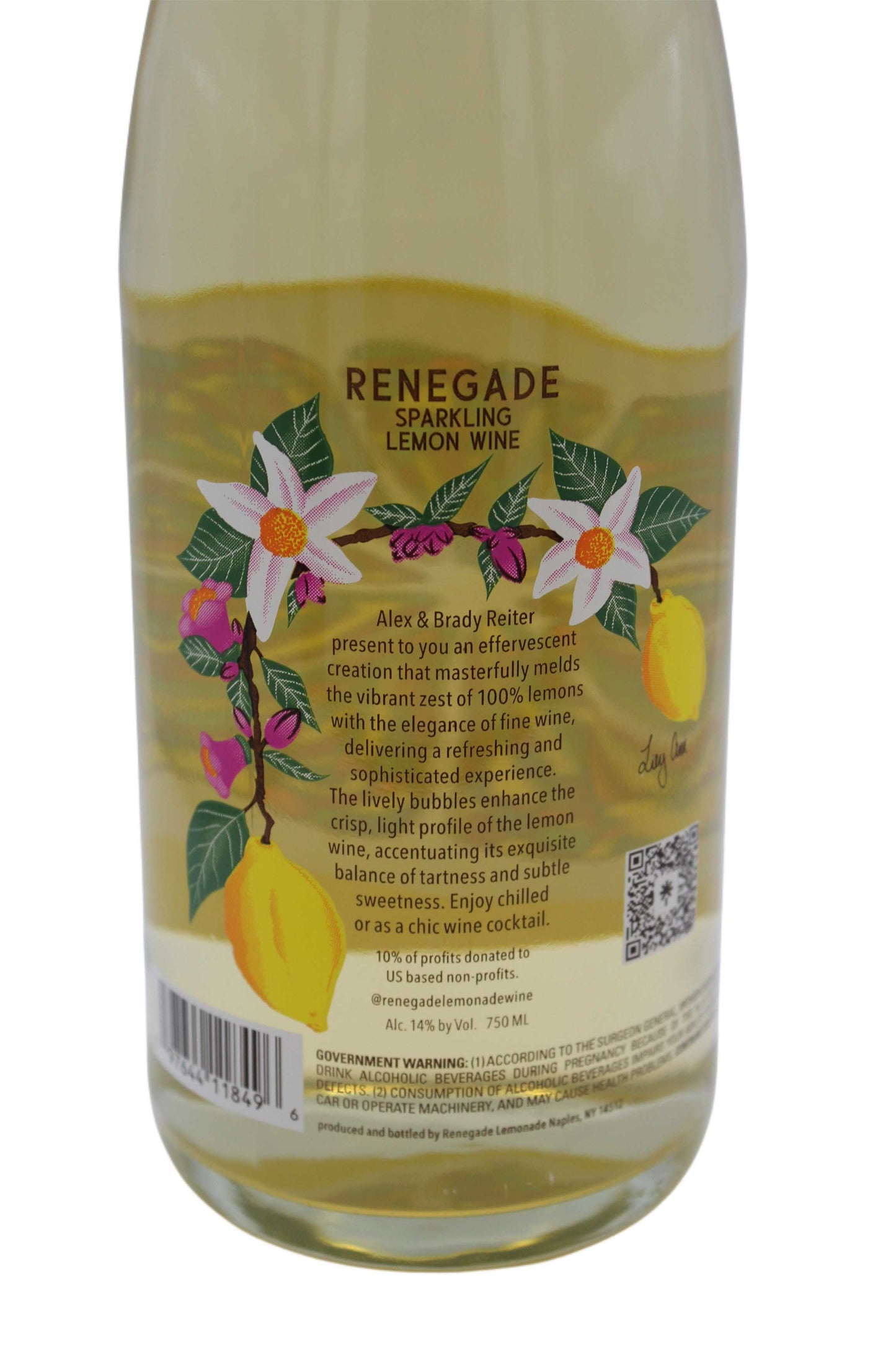 Renegade Sparkling Lemon Wine (750ml)